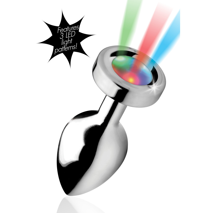 Plug bijou lumineux 8 x 3.4 cm