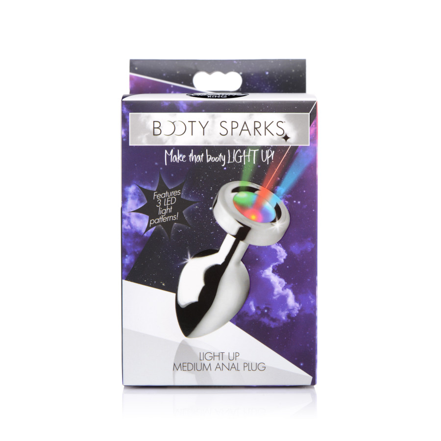 Plug bijou lumineux 8 x 3.4 cm
