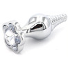 Plug Bijou Leaf 7 x 2.7cm Transparent