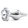 Plug Bijou Leaf 7 x 2.7cm Transparent