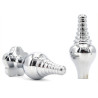 Plug Bijou Leaf 7 x 2.7cm Transparent