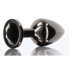 Plug Bijou Anal Diamond Jewel L 8 x 4cm Noir