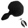 Plug vibrant avec Pompon Tailyvibe 6.5 x 3.1cm Noir