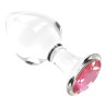 Plug Bijou en verre Diamond Glassy M 7.5 x 3.4cm