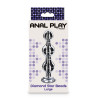 Plug Bijou Diamond Star Beads L 12 x 2.9cm