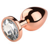 Plug Bijou anal PinkyGold M 7.5 x 3.3cm Bijou Transparent
