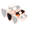 Plug Bijou Anal Gold Heart M 7 x 3.4cm Noir