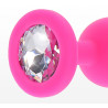 Plug bijou Diamond Booty S 6 x 2.8cm Rose