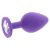 Plug Bijou Diamond Booty M 7 x 3.5cm Violet