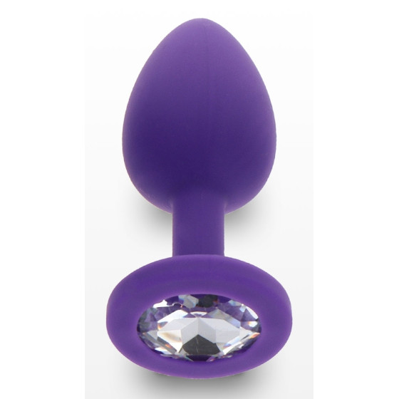 Plug Bijou Diamond Booty S 6 x 2.8cm Violet