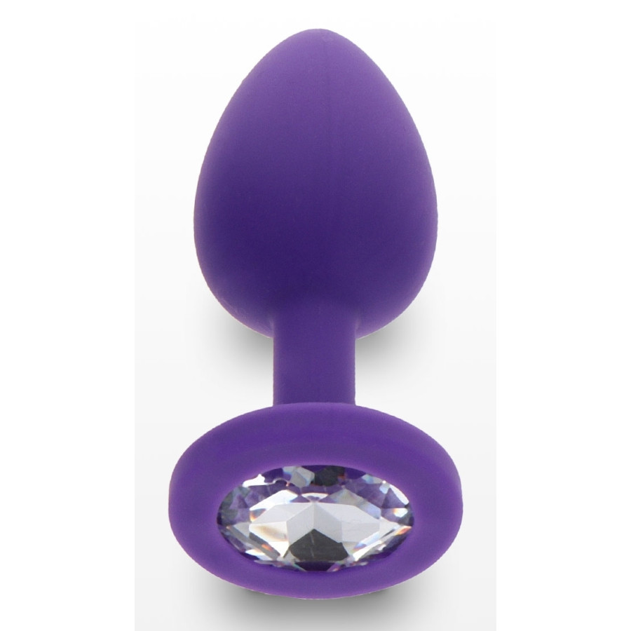Plug Bijou Diamond Booty S 6 x 2.8cm Violet