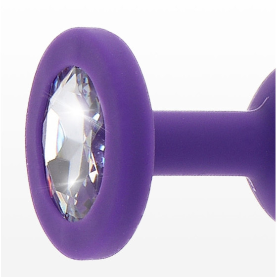 Plug Bijou Diamond Booty S 6 x 2.8cm Violet