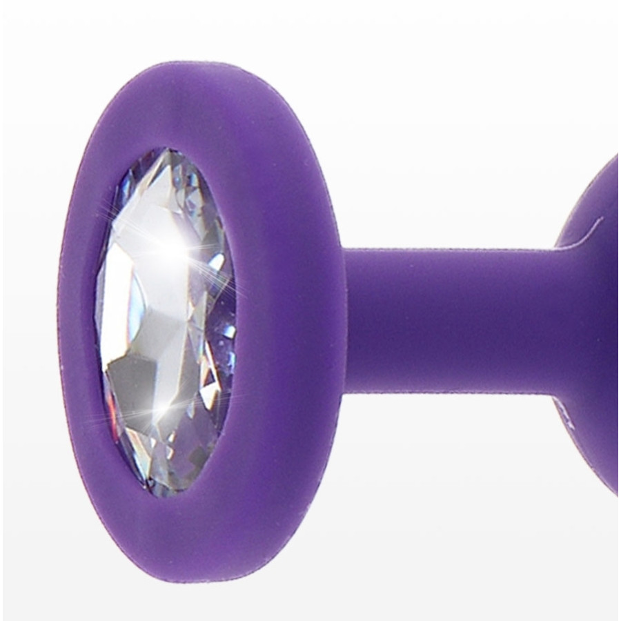 Plug Bijou Diamond Booty S 6 x 2.8cm Violet