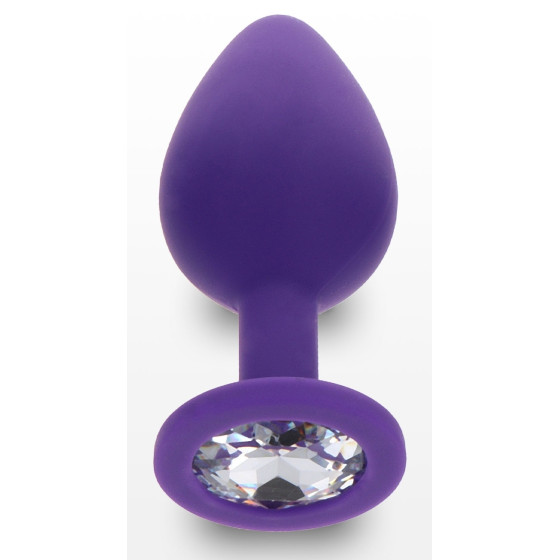 Plug Bijou Diamond Booty M 7 x 3.5cm Violet