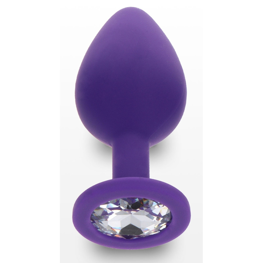 Plug Bijou Diamond Booty M 7 x 3.5cm Violet