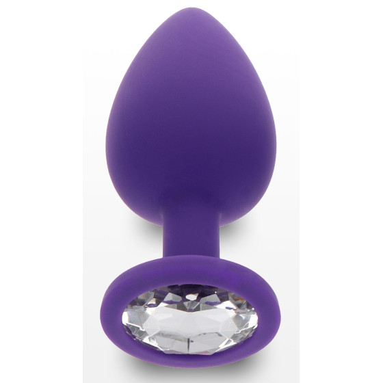 Plug Bijou Diamond Booty L 9 x 4cm Violet