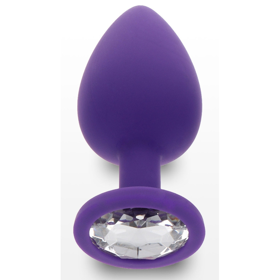 Plug Bijou Diamond Booty L 9 x 4cm Violet