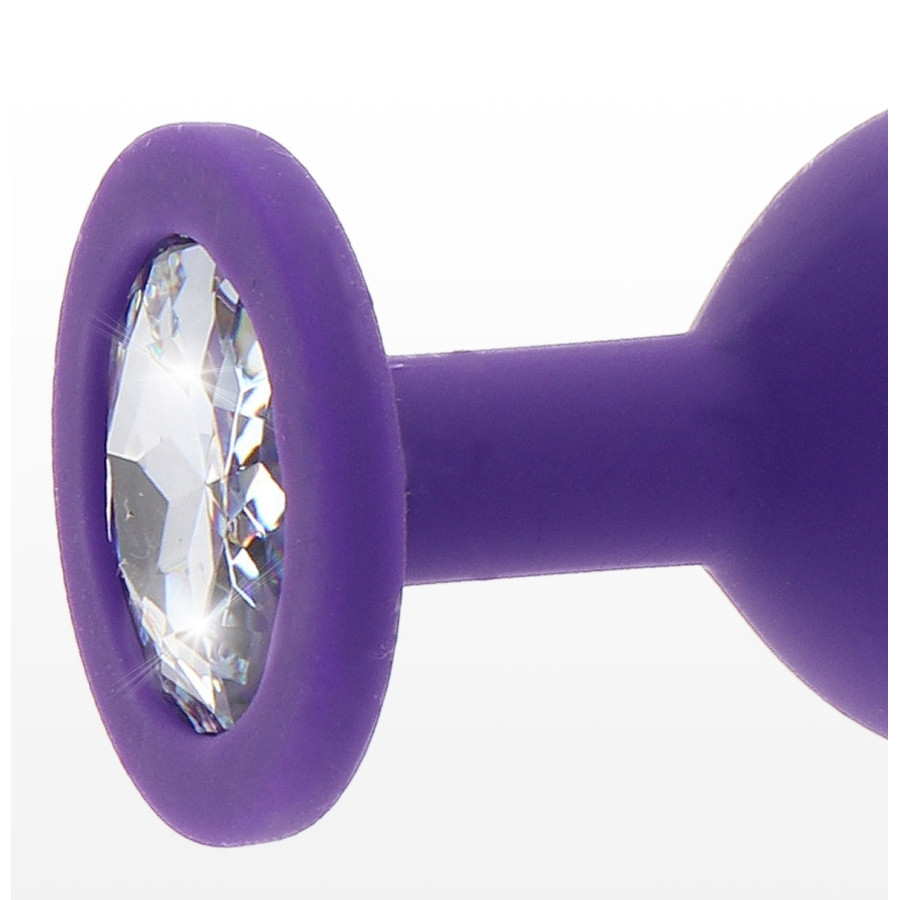 Plug Bijou Diamond Booty L 9 x 4cm Violet
