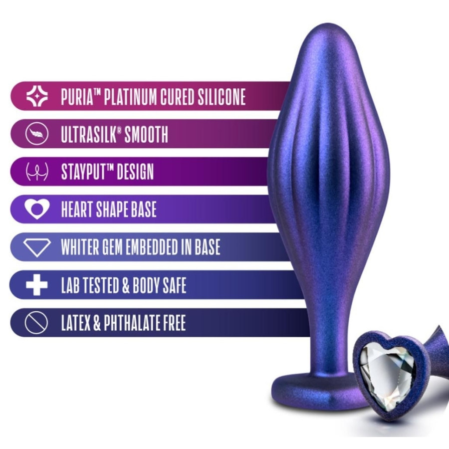 Plug Bijou Anal Wavy Bling Matrix 10 x 3.5cm