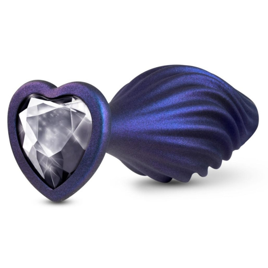 Plug Bijou Anal Silicone Swirling Bling 10 x 3.5cm