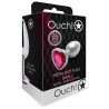 Bijou anal Heart Gem S 6 x 2.6cm Argenté-Rose