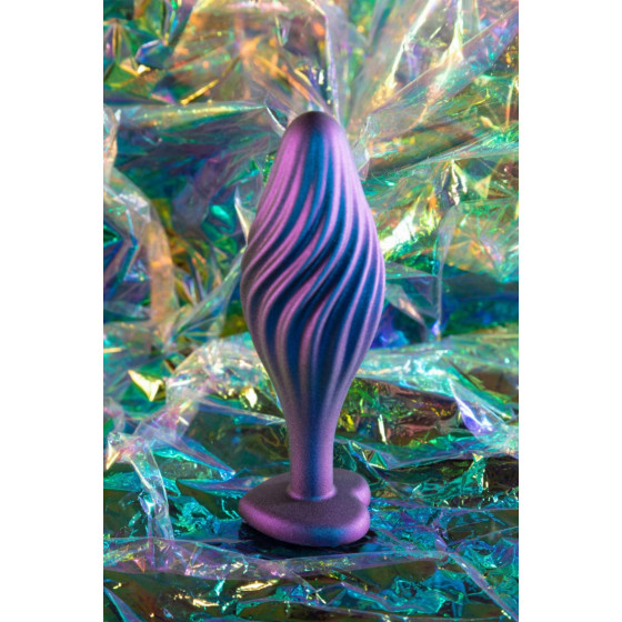 Plug Bijou Anal Silicone Swirling Bling 10 x 3.5cm