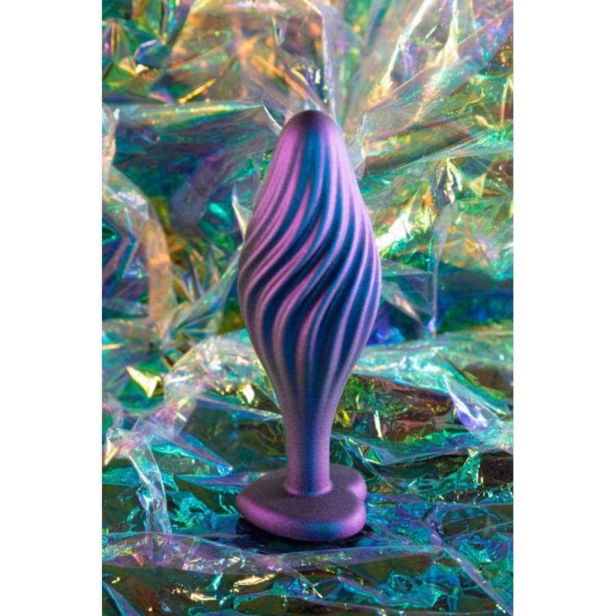 Plug Bijou Anal Silicone Swirling Bling 10 x 3.5cm