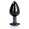 Bijou anal Heart Gem S 6 x 2.6cm Noir-Violet