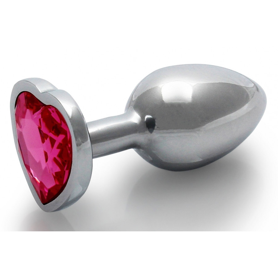 Bijou anal Heart Gem S 6 x 2.6cm Argenté-Rose