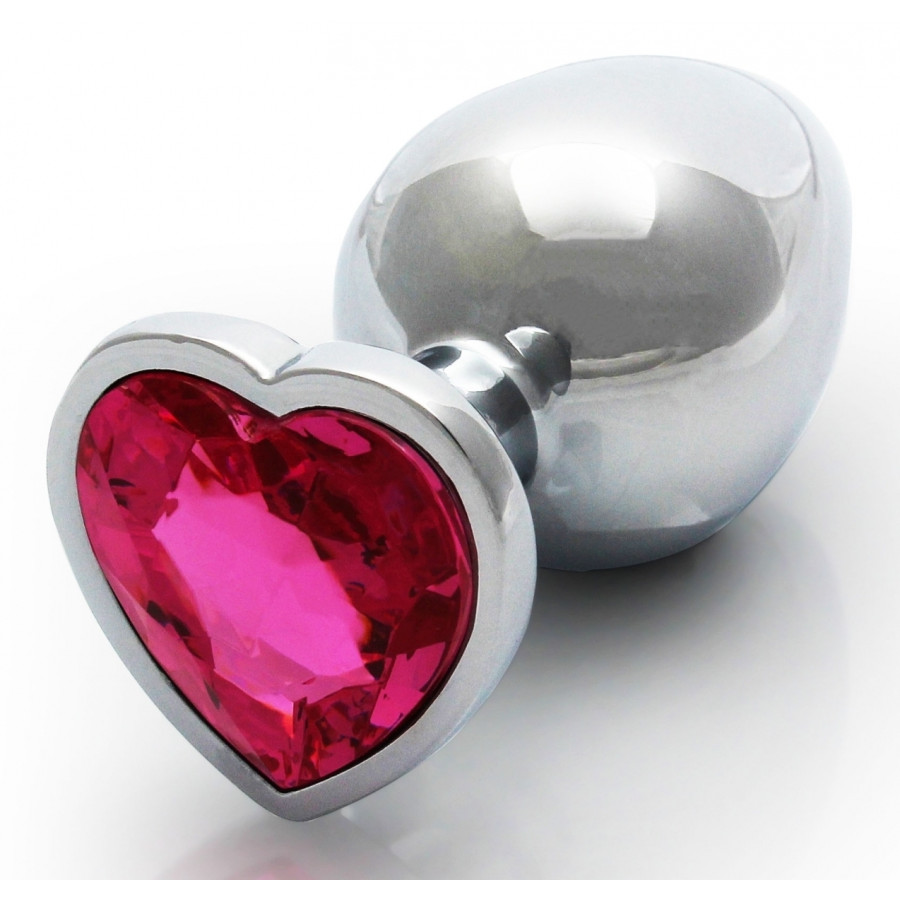Bijou anal Heart Gem M 7 x 3.3cm Argenté-Rose Bijou anal Heart Gem M 7 x 3.3cm Argenté-Rose