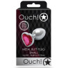 Bijou anal Heart Gem S 6 x 2.6cm Argenté-Rose
