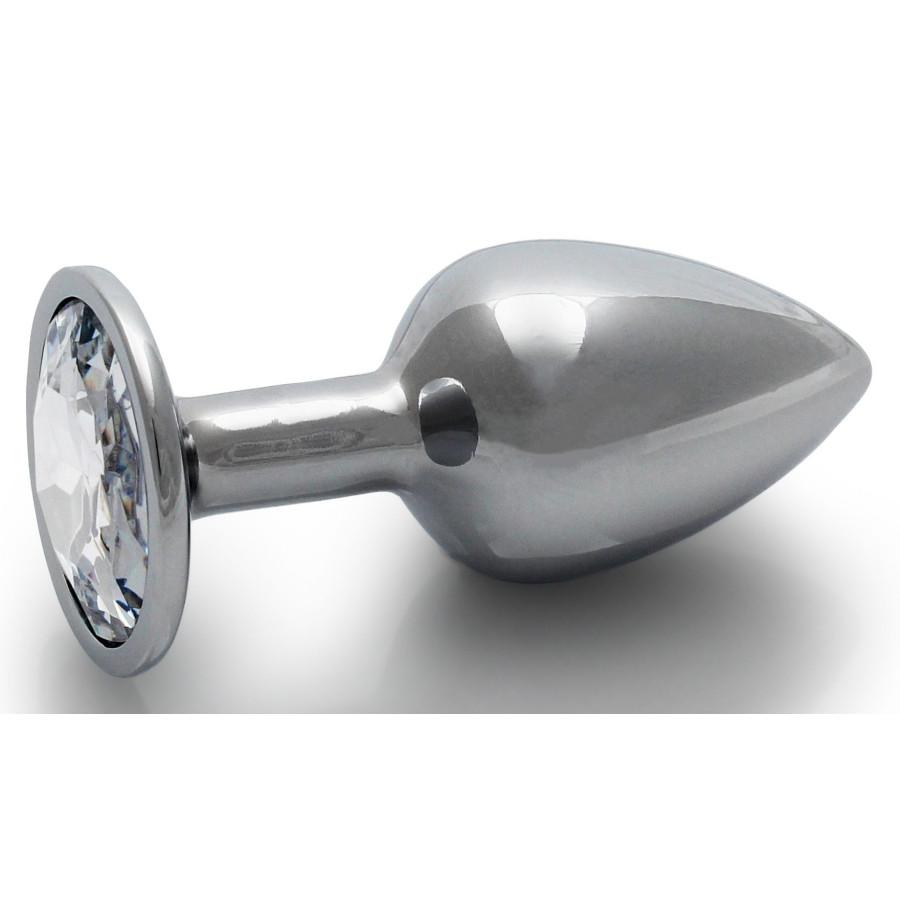 Bijou anal Round Gem S 6 x 2.6cm Argenté-Transparent Bijou anal Round Gem S 6 x 2.6cm Argenté-Transparent