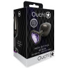 Bijou anal Heart Gem M 7 x 3.3cm Noir-Violet