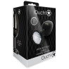 Bijou anal Round Gem L 8 x 4cm Noir-Transparent