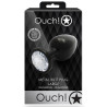 Bijou anal Round Gem L 8 x 4cm Noir-Transparent