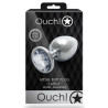 Bijou anal Round Gem L 8 x 4cm Argenté-Transparent 