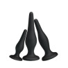 Lot de 3 plugs Silicone Débutant