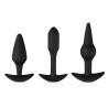 Kit de 3 plugs Pleasure Noirs