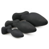 Kit de 3 plugs silicone Rocket Noirs