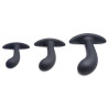 Pack de 3 plugs Trainer Silicone Dark Delights Noirs