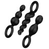 Kit de 3 plugs Silicone Booty Call Satisfyer 9.5 x 2.5cm