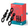 Kit de 3 plugs Silicone Booty Call Satisfyer 9.5 x 2.5cm