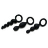 Kit de 3 plugs Silicone Booty Call Satisfyer 9.5 x 2.5cm