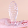 Plug transparent Dotted Pine S 6.5 x 2.5cm