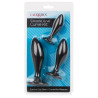 Lot de 3 plugs en silicone Curve Kit Noirs