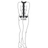 Collier et menottes Restraint Set Simili