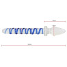 Plug en verre Double Scepter 20.2 x 3cm