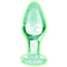 Plug phosphorescent en verre Glow M 8 x 3.4cm