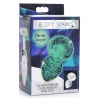 Plug phosphorescent en verre Glow M 8 x 3.4cm