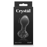 Plug en verre Crystal Rose 7 x 3.2cm Noir